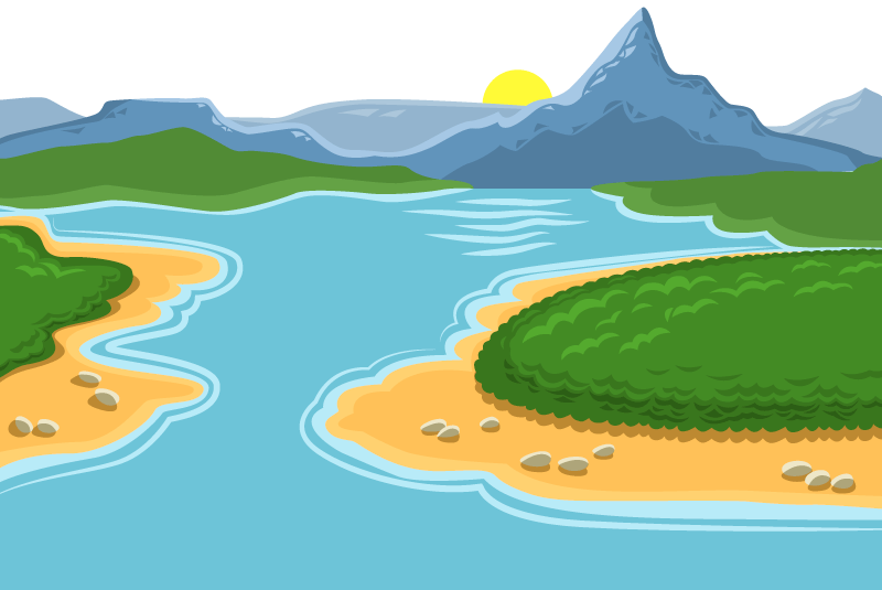 landscape vector river