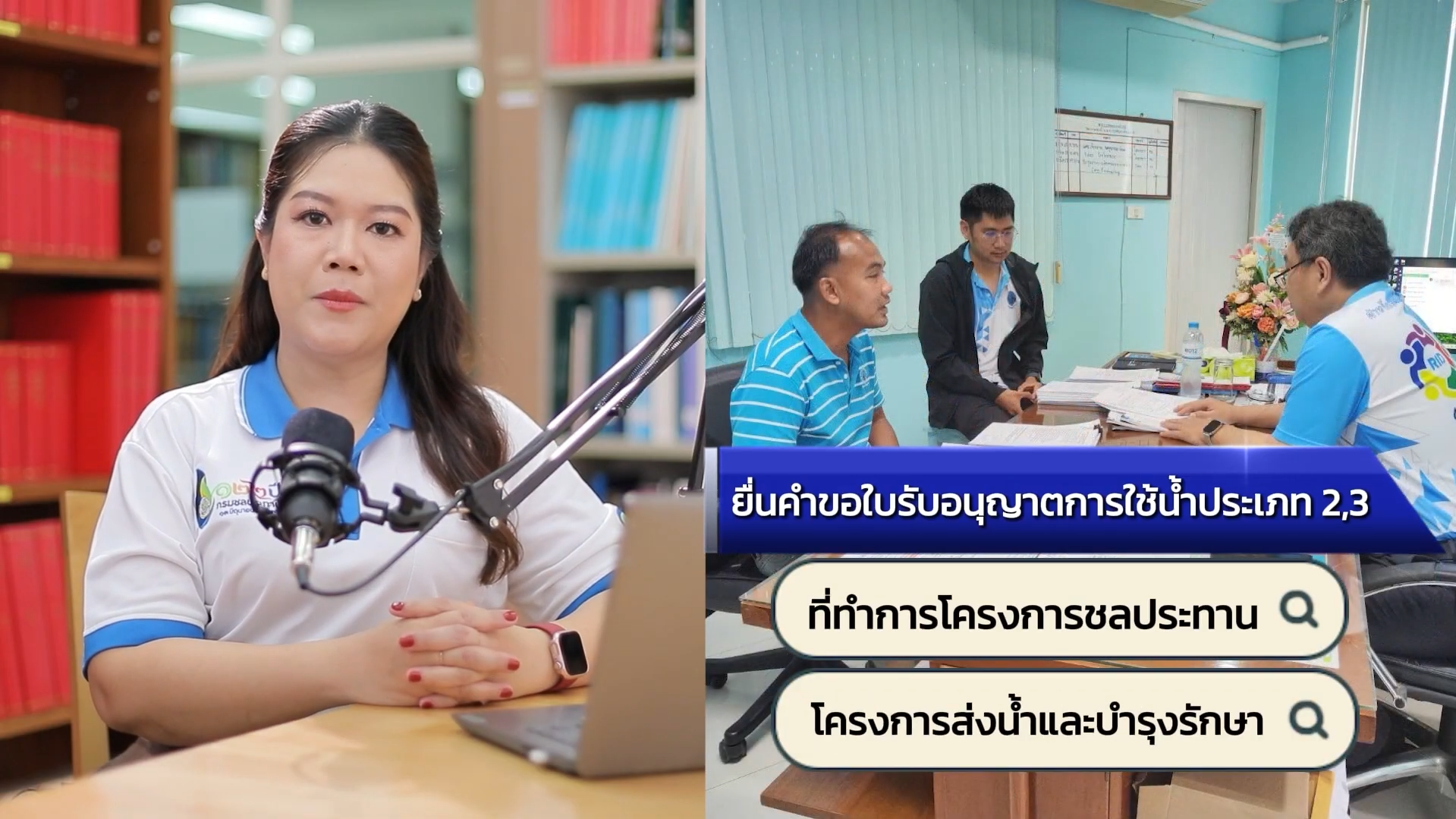 การขออนุญาตใช้น้ำจากทางน้ำชลประทาน