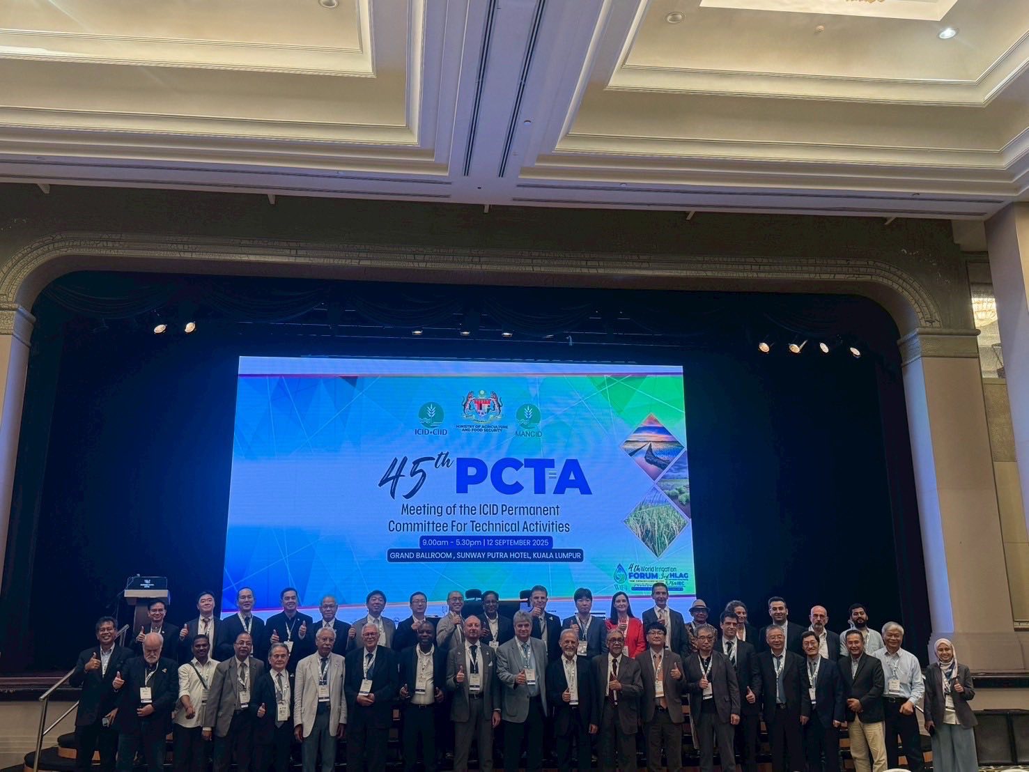 ผู้แทน THAICID เข้าร่วมการประชุมคณะกรรมการ PCTA ของ ICID ณ กรุงกัวลาลัมเปอร์ ประเทศมาเลเซีย